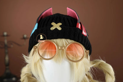 Genshin Impact Jahoda Cosplay Costume Wig Uniform Cloak Hat Glasses Headwear Outfit Halloween Party for Women Girls Props iCoser