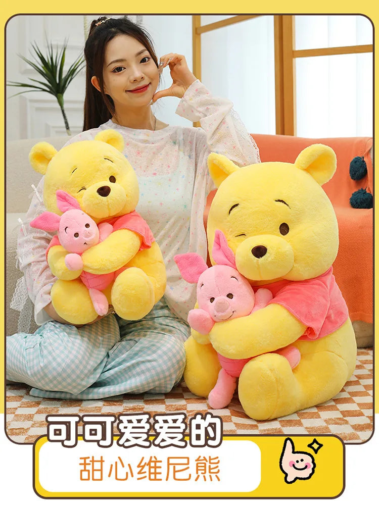 35/45/60cm Big Size Disney Winnie Anime Plush Stuffed Doll Room Decor Plushies Pillows Kawaii Ornaments Children's Holiday Gifts