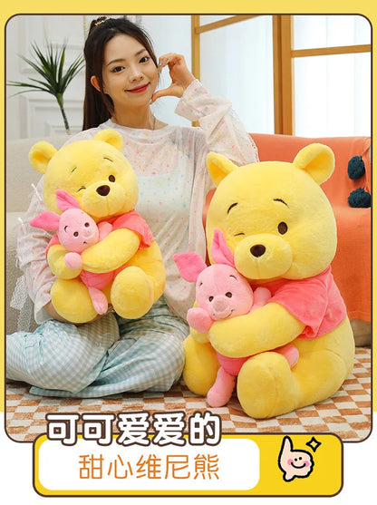 35/45/60cm Big Size Disney Winnie Anime Plush Stuffed Doll Room Decor Plushies Pillows Kawaii Ornaments Children's Holiday Gifts