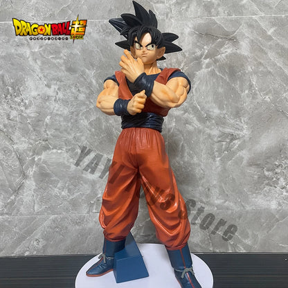 27cm Anime Dragon Ball Z Goku Figure Goku with Scouter Figurine  PVC Statue Action Figures Collection Model Toys Gifts