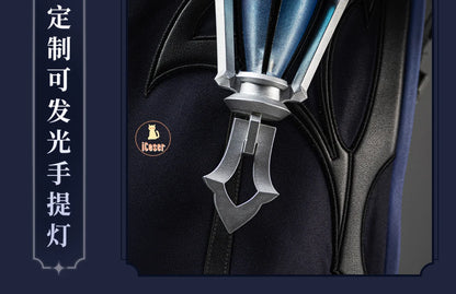 Genshin Impact Kyryll Chudomirovich Flins Cosplay Costume Wig Uniform Game Cos Outfit Halloween Party for Women Men Carnival Set