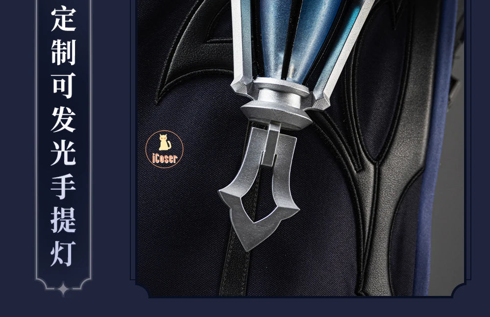 Genshin Impact Kyryll Chudomirovich Flins Cosplay Costume Wig Uniform Game Cos Outfit Halloween Party for Women Men Carnival Set