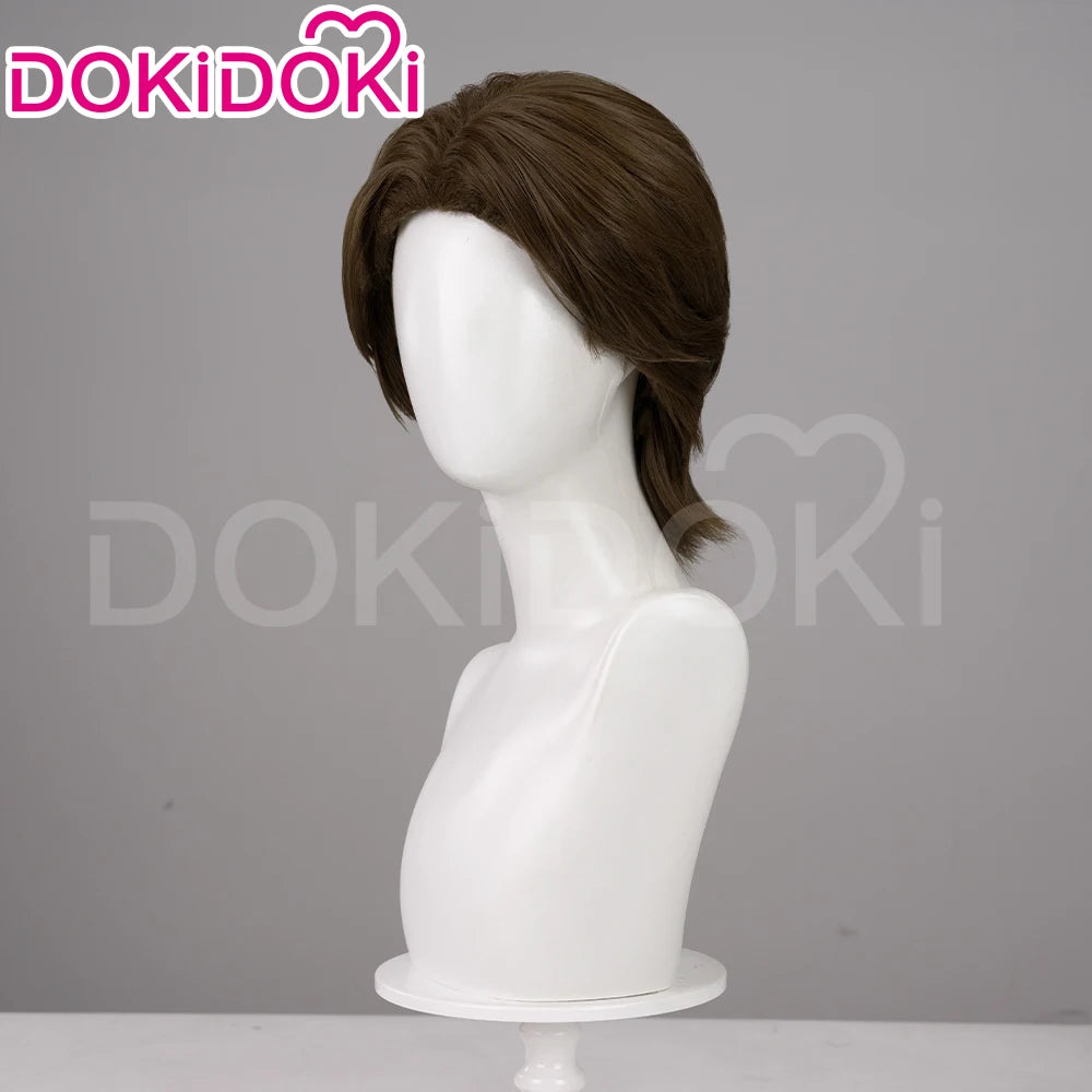 IN STOCK Jimmy Curly Wig Game Mouthwashing Cosplay DokiDoki Men 35cm Short Hair Jimmy Cosplay Free Wig Cap