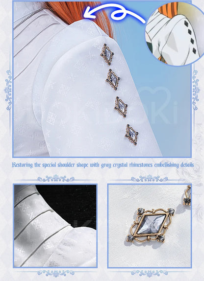 IN STOCK Asukaa Reii Cosplay Costume Anime DokiDoki-R Wome Black White Gothic Dress Asukaa Cosplay Halloween Costume