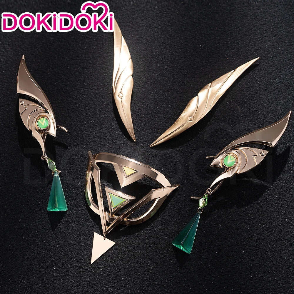 IN STOCK Nefer Headwear Cosplay Accessories Game Genshin Impact DokiDoki Metal Headdress Song of the Welkin Moon Nefer Headwear