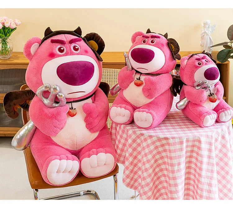 45/60/75cm Big Size Lotso Disney Anime Plush Stuffed Doll Kawaii Room Decor Plushies Children Cartoon Pillow Holiday Gifts