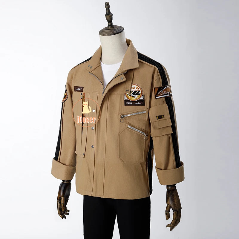 Love and Deepspace Caleb Cosplay Costume Wig Brown Flying Jacket Supersonic Uniforms Halloween Party Women Men Carnival Outfit