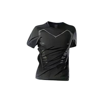 Men’s Fitness Running Set Tight-Fit Quick-Dry Sportswear for Autumn Night Runs Training and Cycling Gear - MULTI / 2XL