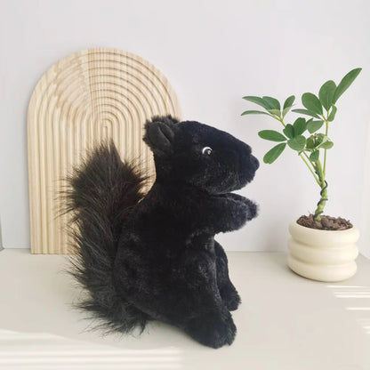 Lifelike Bushy-tailed Squirrel Plush Toy Cute Resourceful Animal Squirrel Stuffed Doll Kawaii Soft Gift For Girl Boy