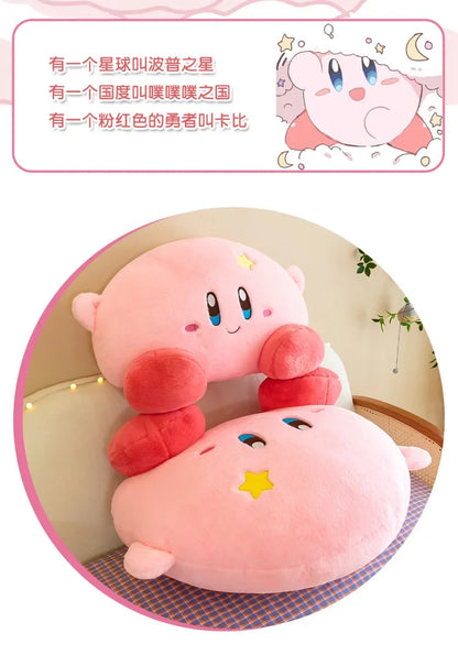 90cm Big Size Star Kirby Kawaii Cartoon Anime Plush Stuffed Doll Room Decorated with Cute Plushies Pillow Children Holiday Gift