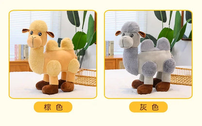 35/55cm Cute Cartoon Camel Plushies Doll Soft Stuffed Animals Plush Toys Home Decor Girls Sleeping Hug Pillow for Kids Xmas Gift