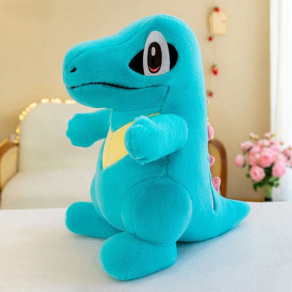 80CM Big Size Pokemon Totodile Plushies Waninoko Peluche Cartoon Anime Kawaii Ornament Comfortable Soft Doll Children Toy Gift