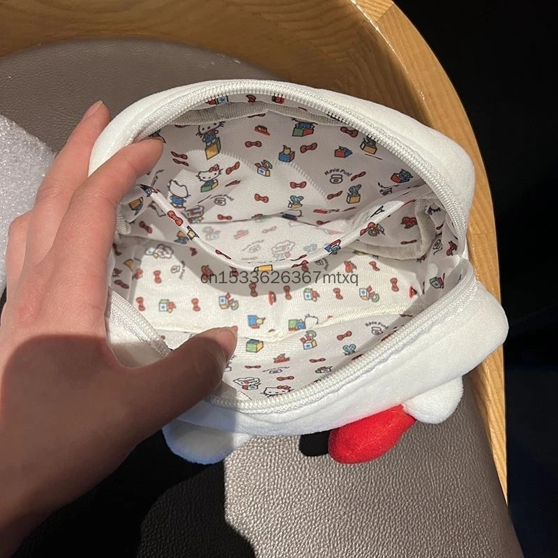 Large Capacity Storage Bags Plush Bag Kuromi My Melody Cinnamoroll BADBADTZ-MARU Cosmetic Bag High Quality Pencil Case Gift Girl