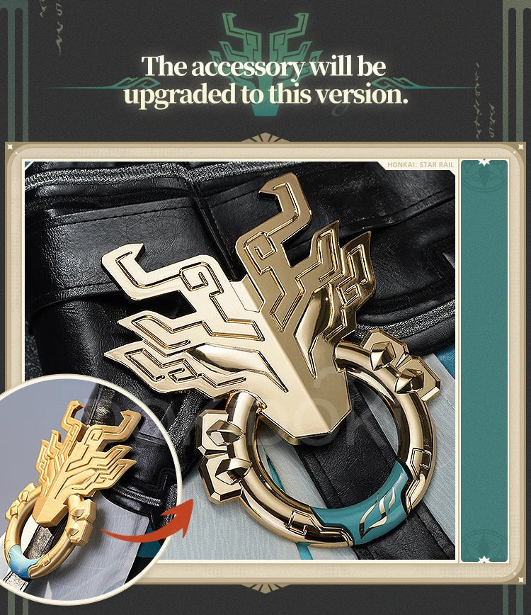 Dan Heng IL Permansor Terrae Cosplay Costume Game Honkai: Star Rail【S-2XL】DokiDoki-SR Danheng Tail Halloween Cosplay Plus Size