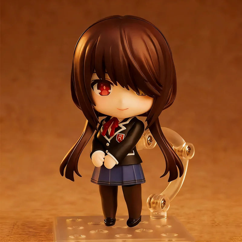 10cm Anime Date A Live V Tokisaki Kurumi Figure #2455 School Uniform Ver Action Ob11 Model Toy Doll Collection Gift PVC