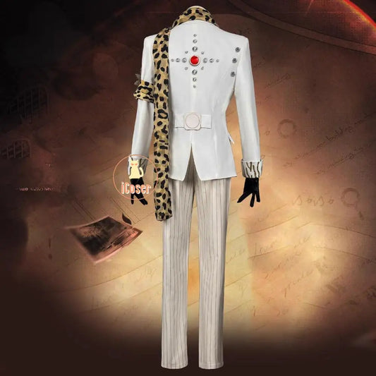 Identity V Prospector Cosplay Costume Norton Campbell Uniform Hat Glasses Gambler in The Spotlight Halloween Party for Women Men