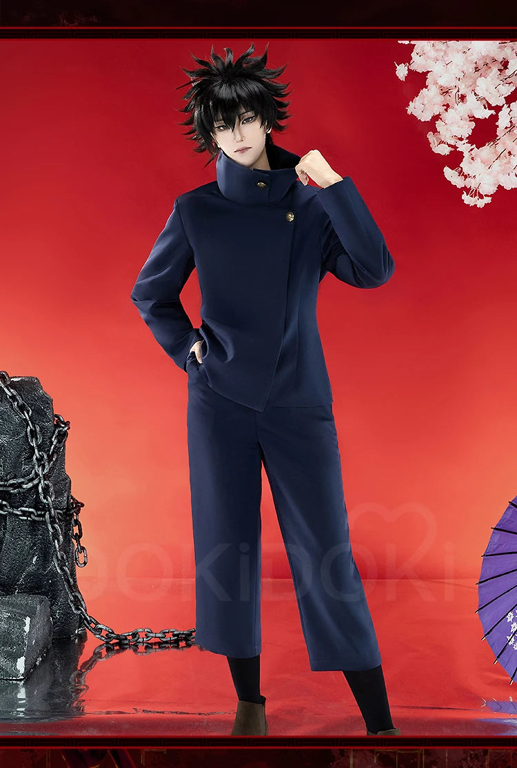 IN STOCK Fushiguro Megumii Cosplay Costume Anime Cosplay【S-3XL】DokiDoki-SR Men Uniform Black Suit Fushiguro Megumii Plus Size