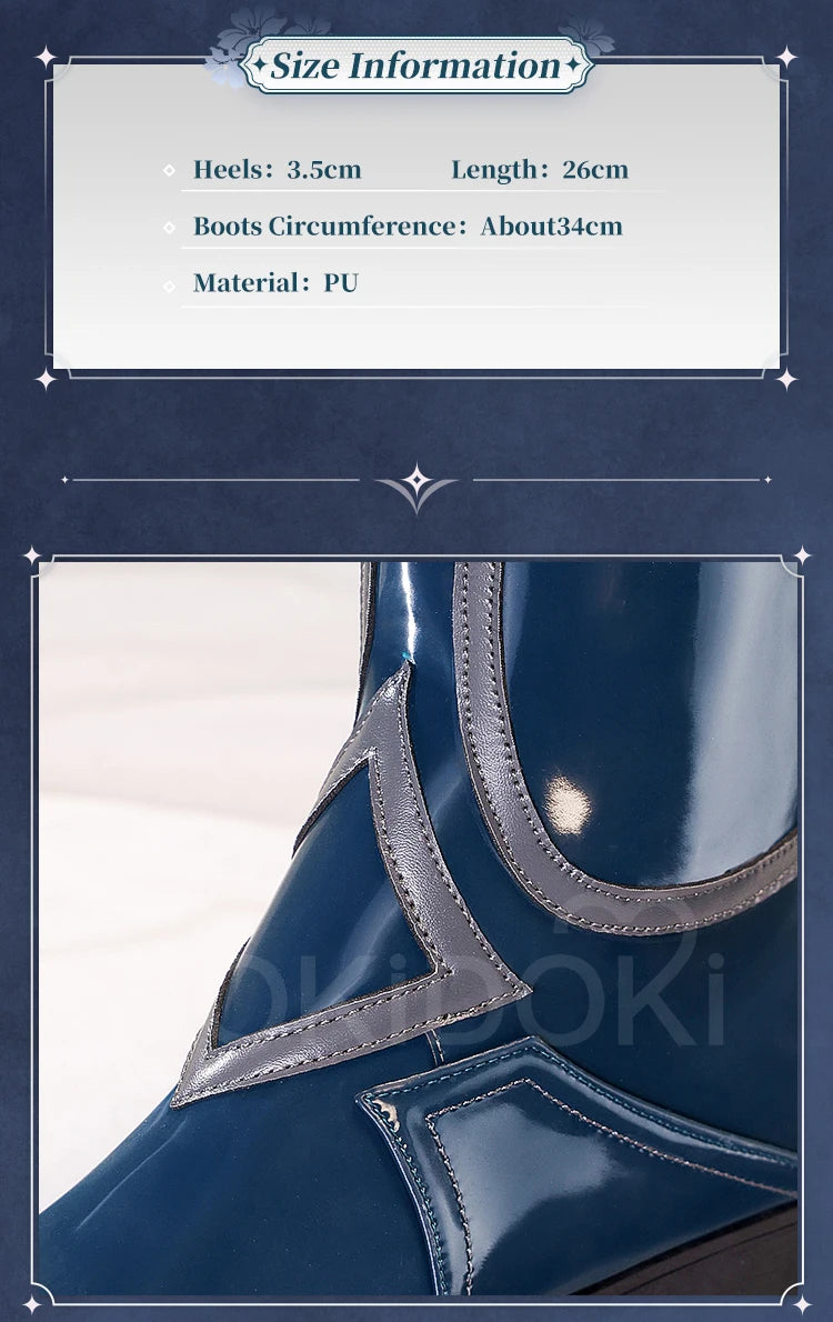 IN STOCK Anaxa Sunday Jiaoqiu Shoes Cosplay Game Honkai: Star Rail Cosplay DokiDoki-SR Men Black Boots Anaxa Cosplay Boots