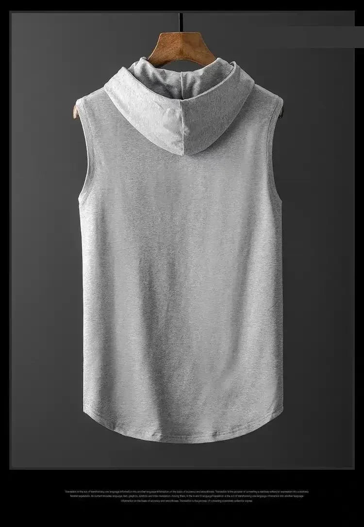 Dragon Ball Z Anime Graphic Print Men's Sleeveless Hoodie Streetwear Muscle Tank Top Summer Casual Hooded Gym Vest Fitness Wear