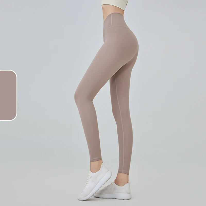2025 Codex Seamless Yoga Leggings Women’s Sports Tights Gym Workout Fitness Pants Athletic Wear - Milk Coffee / S