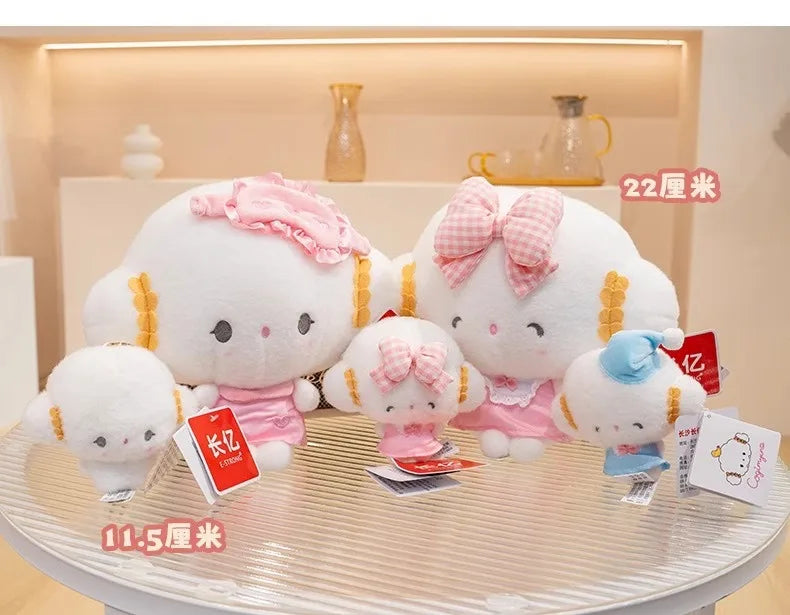 Genuine Sanrio New Kawaii Cute Cogimyun Kogimyun Plush Keychain Stuffed Plush Toy Small Pendant Keyring Birthday Gifts For Girls