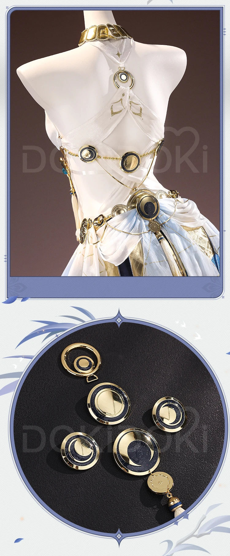 Iuno Cosplay Costume Game Wuthering Waves DokiDoki-SR Women Sexy Dress Costume Iuno Halloween Cosplay Metal Accessories