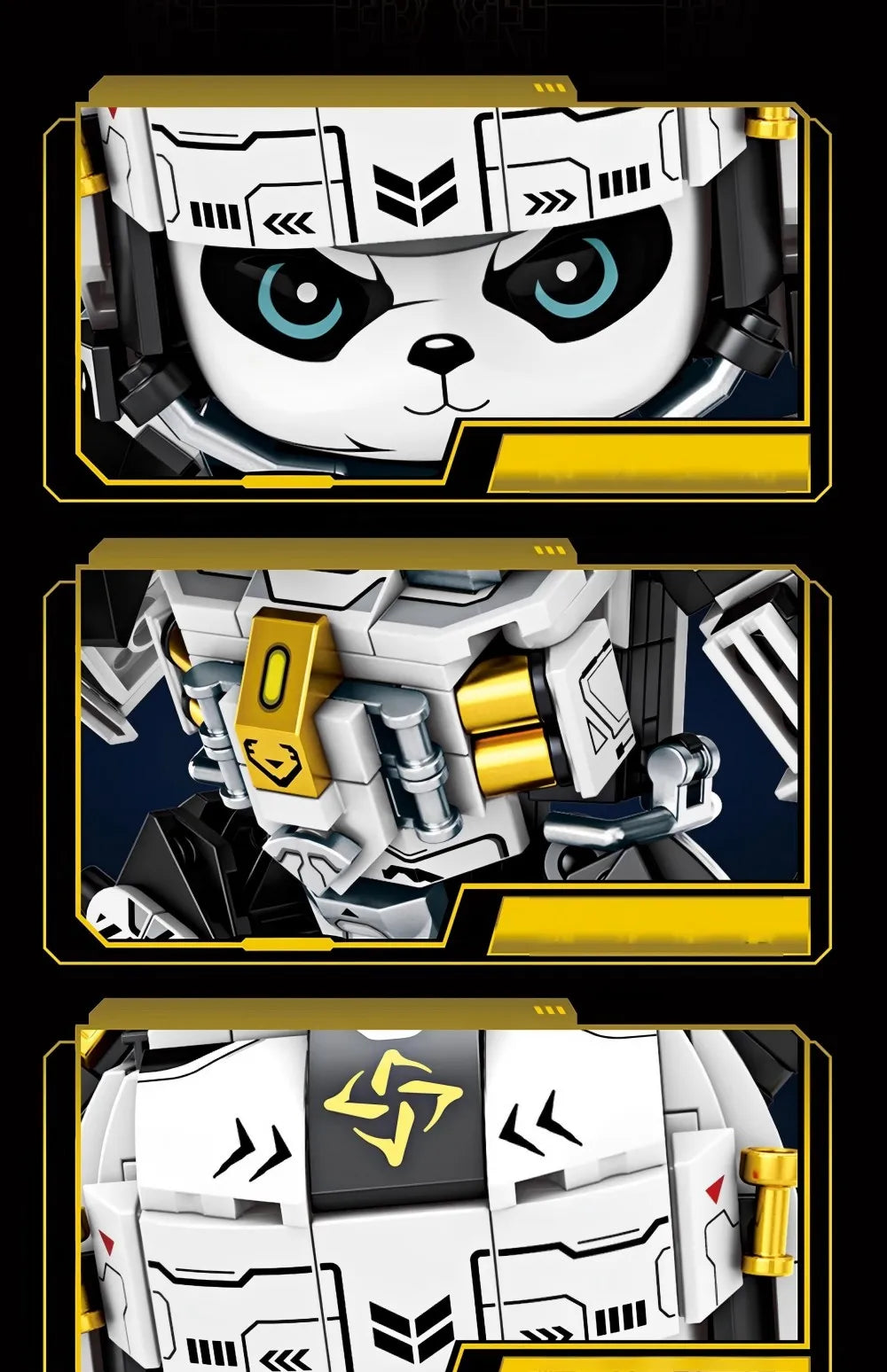 2025 New Model Mechanical Panda & Zodiac Building Blocks Gift Set - 12-in-1 Articulated Animal Toys for Birthday Christmas Gifts