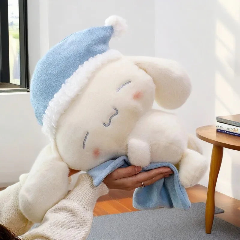 50CM Sanrio Sleeping Cartoon Anime Cinnamoroll Plushies Stuffed Animal Home Decoration Peluche Sleeping Pillow Holiday Gifts