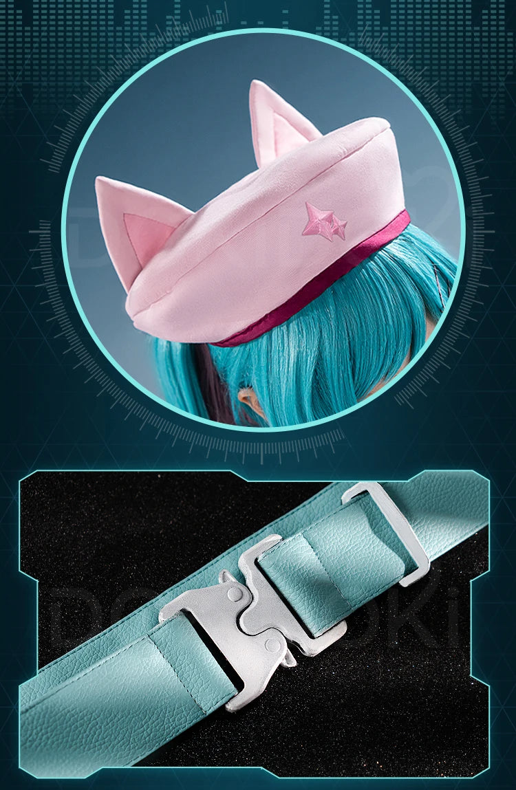 IN STOCK MIKUU Cosplay Costume【XS-2XL】DokiDoki-R Mikku Cosplay Women Cute Pink Short Dress Mikuu Plus Size