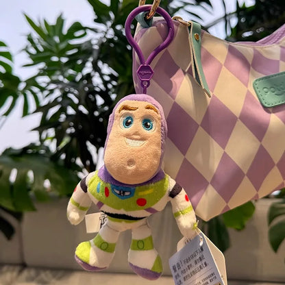 Genuine Disney Buzz Lightyear Plush Toys Fantasy Toy Story Pendant Bag Accessories Keychain Bag Car Pendant Valentine's Day Gift