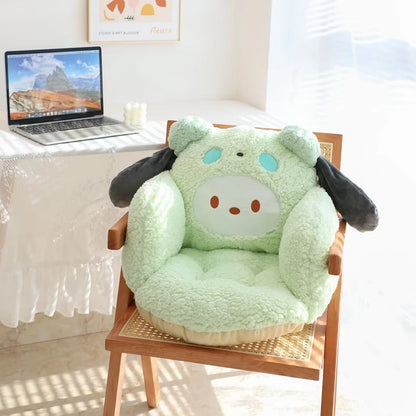 Comfortable Kuromi My Melody Seat Cushion Warm Buttocks Soft Stuffed Anime Cinnamoroll Back Sitting Cushion Chair Non-slip