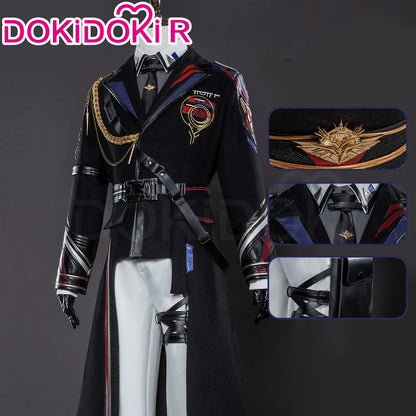 Caleb MC Cosplay Costume Game Love and Deepspace【XS-2XL】DokiDoki-R Men Women Pilot Uniform Xia Yizhou Hat Plus Size