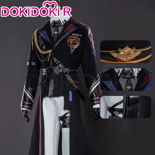 Caleb MC Cosplay Costume Game Love and Deepspace【XS-2XL】DokiDoki-R Men Women Pilot Uniform Xia Yizhou Hat Plus Size