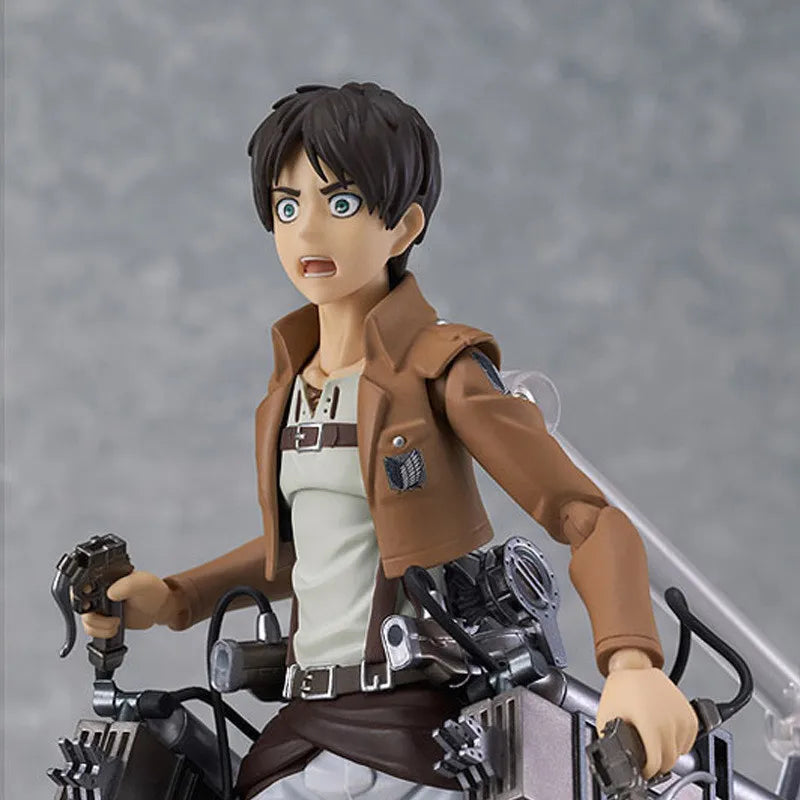 Attack On Titan Eren Jaeger 14cm PVC Figure with Detachable Sword Collectible Toy by BANDAI - With box