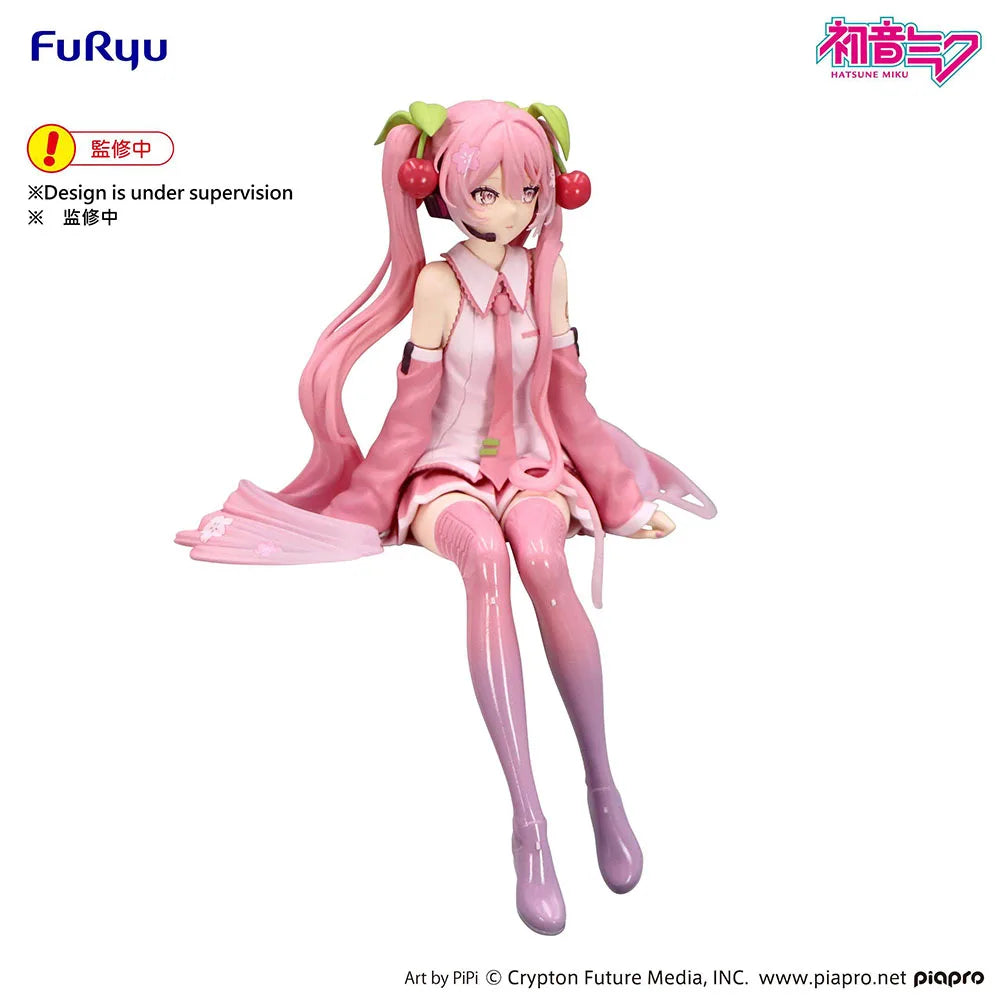 FuRyu Noodle Stopper Hatsune Miku Sakura 14CM PVC