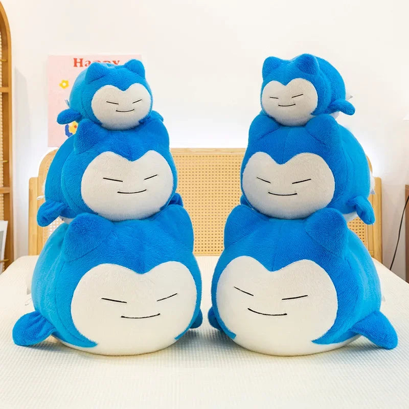 30-65cm Pokemo Snorlax Plush Toy Pillow Cute  Anime Cartoon Snorlax Doll Huge Cushion Sleep Pillow for Kids Birthday Xmas Gift