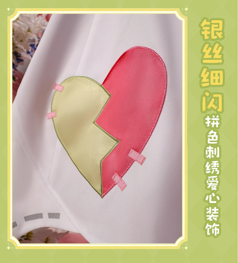 Genshin Impact Aino Cosplay Costume Wig Uniform Headwear Frog Backpack Clink-Clank Krumkake Craftshop Halloween for Women Girls