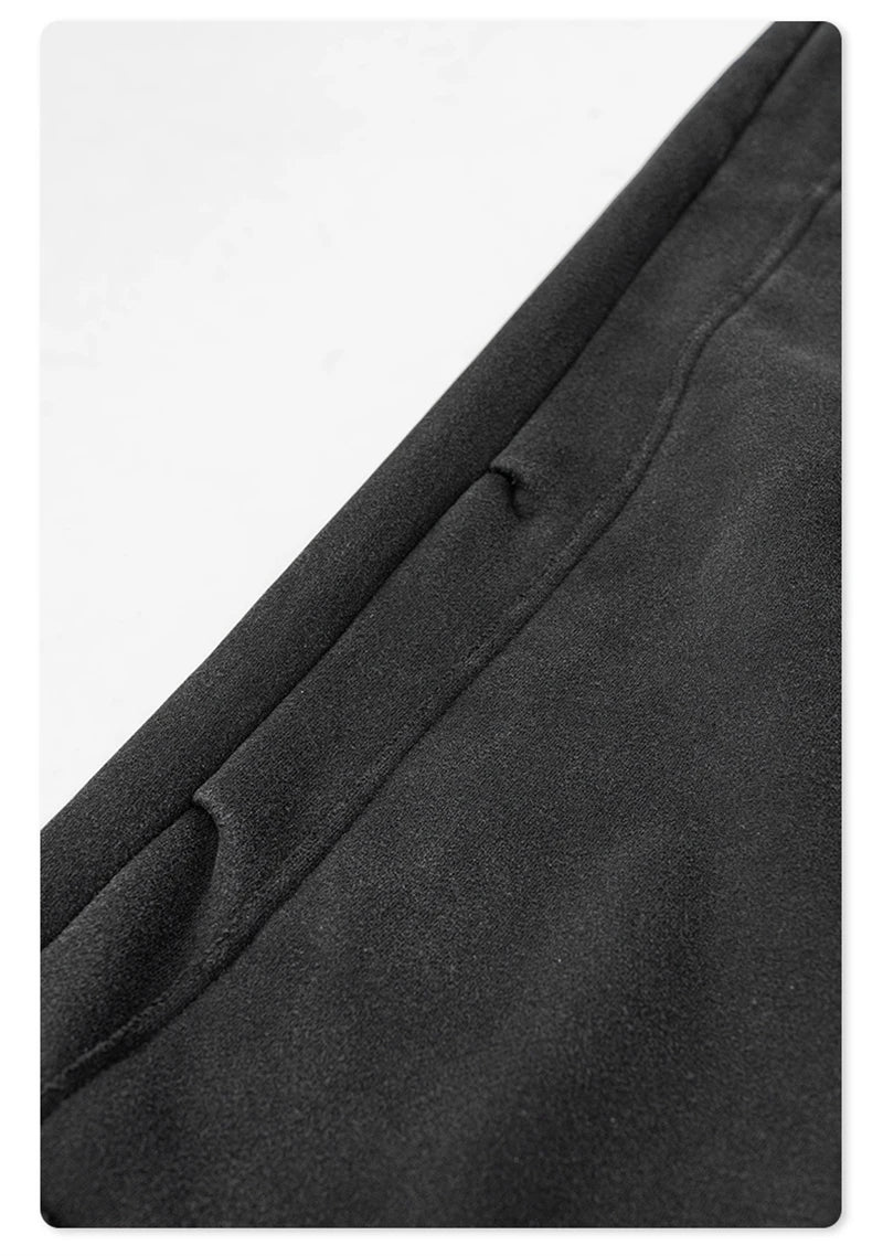 ZODF Fashion 2024 Winter Patches Fleece Straight Pants Retro Unisex Loose Washed 305gsm Warm Soft Trousers Brand Bottoms HY0872