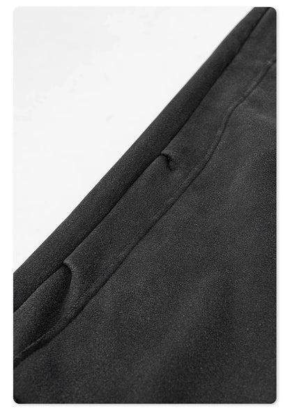 ZODF Fashion 2024 Winter Patches Fleece Straight Pants Retro Unisex Loose Washed 305gsm Warm Soft Trousers Brand Bottoms HY0872