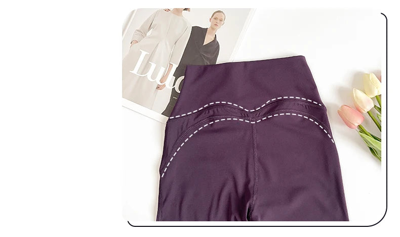 The Codex Women’s High-Waisted Flared Yoga Pants Comfortable Pilates Running Leggings Stylish Gym Trousers