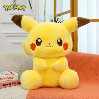 35/45/60CM Pikachu Pokémon Plushie Cartoon Anime Kawaii Peluche Comfortable Soft Doll Cushion Children Room Decoration Toy Gift