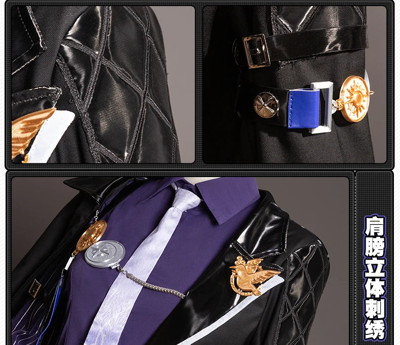 Zenless Zone Zero Hugo Cosplay Costume Wig Mask Hat Mockingbird New Eridu Hugo Vlad Ravenlock Halloween Party for Women Men Prop