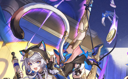 Honkai Star Rail Cipher Cosplay Costume Wig Dress Cifera Tail Amphoreus Luminous Props Halloween Party Women Girls Metal Props