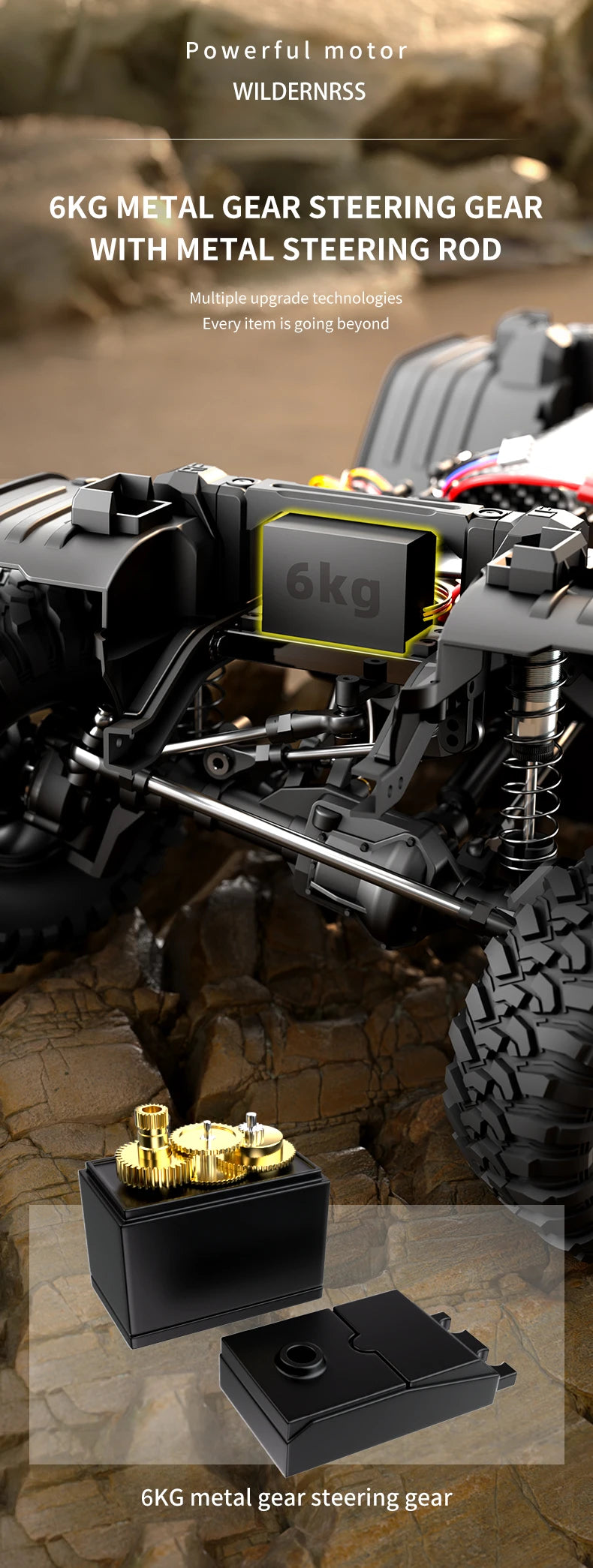 1/10 RC Car HB RTR R1011 Remote Control Vehicle 2.4G Full Proportional Rock Crawler LED Light 4WD Off-Road Climbing Truck Toys