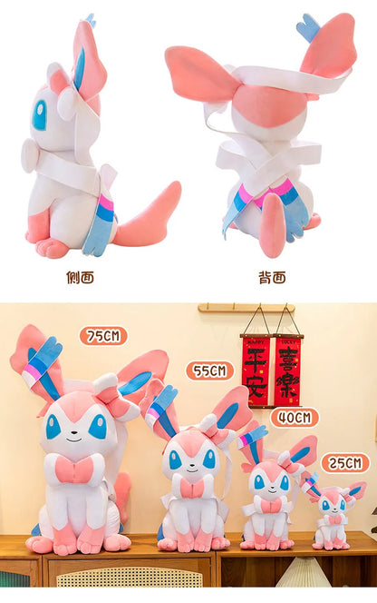 40/50/75CM Big Size Pokemon Sitting Sylveon Plushies Cartoon Anime Stuffed Comfortable Soft Doll Bolster Decorate Cushion Gift