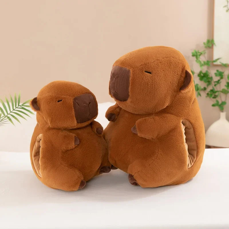 30/40cm Soft Capybara Hand Warmer Pillow Stuffed Funny Capybara Plush Hand Warmer Cartoon Portable Capybara Plush Stuffed Doll