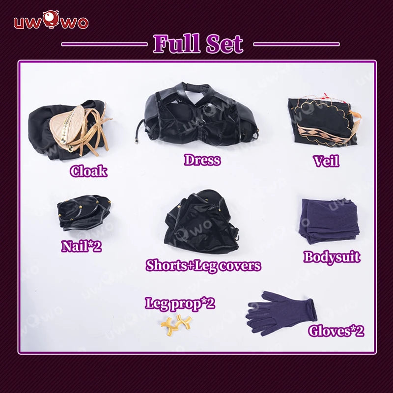 UWOWO Scathach Cosplay Game Fatee/Grandd Order Scathach Stage 3 Cosplay Costume Halloween Costume