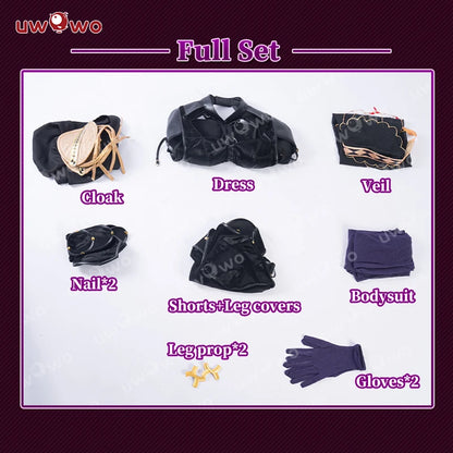UWOWO Scathach Cosplay Game Fatee/Grandd Order Scathach Stage 3 Cosplay Costume Halloween Costume