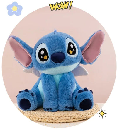 25/40/60cm Big Size Angel Stitch Disney Anime Plush Stuffed Dolllilo & Stitch Cartoon Plushies Pillow Ornaments Holiday Gifts