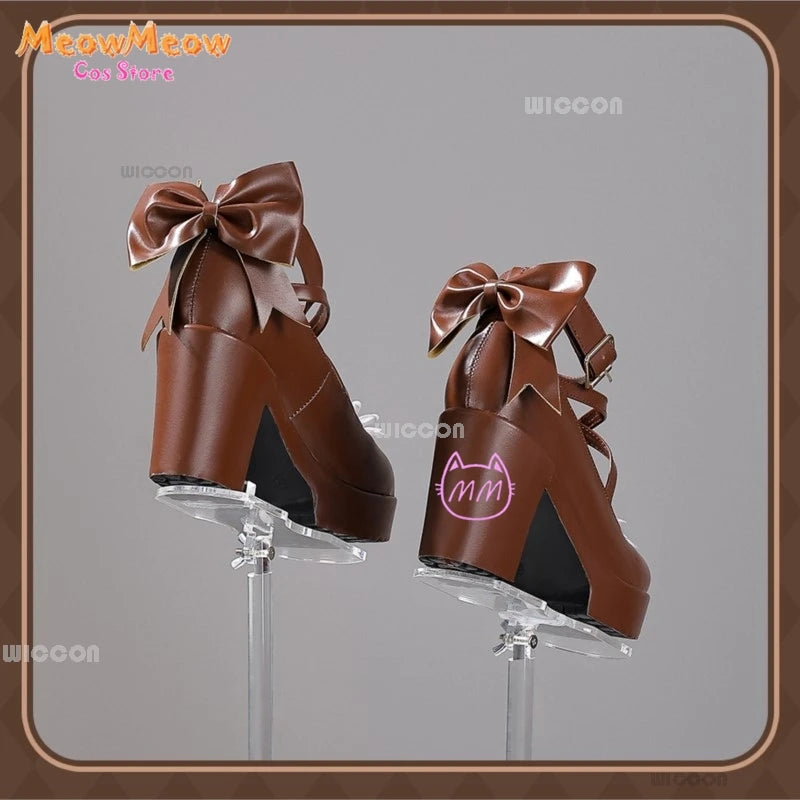 Wuthering Waves Chisa Korea Cafe Collaboration Cosplay Set Polyester